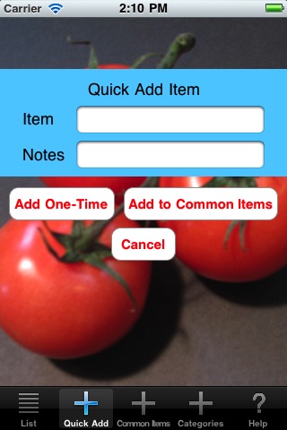 Grocery Checklist screenshot 2