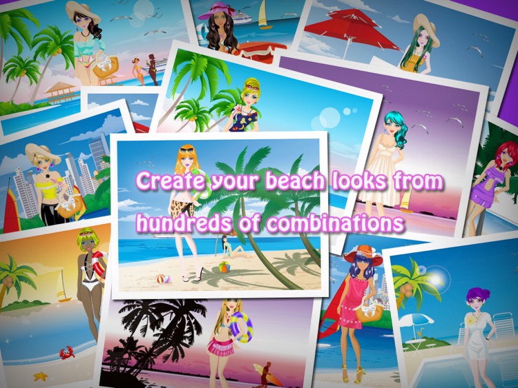 Beach Fashion HD Lite: Dress up and makeup game screenshot-4