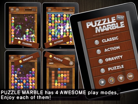Puzzle Marble HD Free screenshot 2