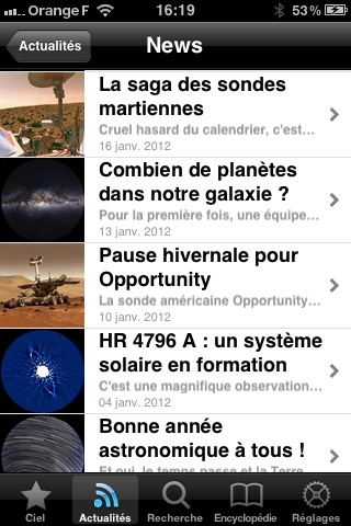 Skypix Science&Vie - Carte du ciel et guide d’astronomie screenshot 2
