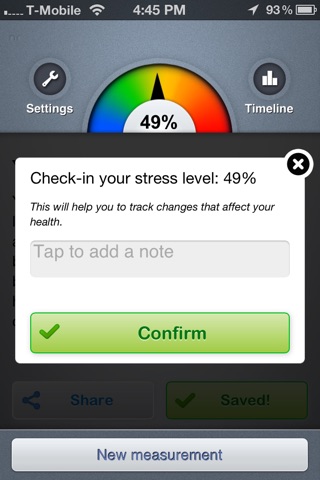 Stress Check by Azumio - Lite screenshot 4