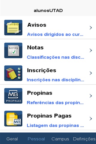 alunosUTAD screenshot 3