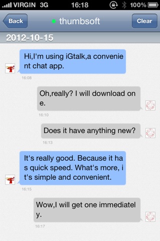 iGtalk Pro Lite screenshot 2