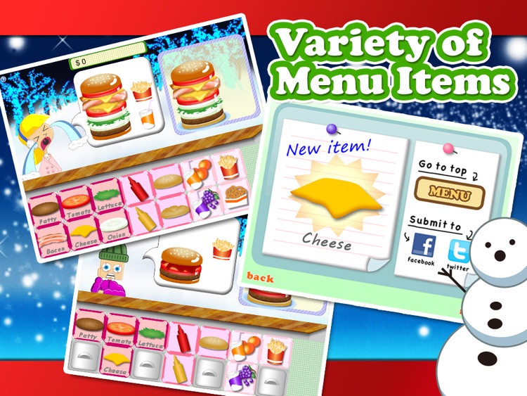 Christmas Yummy Burger Maker Game Free