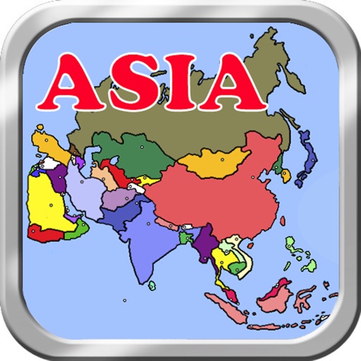 Asia Puzzle Map Icon