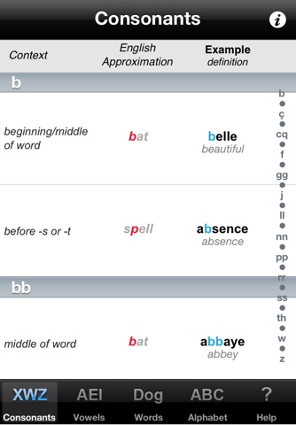Decoder FRENCH (European) Pronunciation Guide screenshot 2