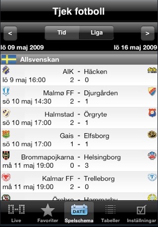 Tjek Fotboll screenshot 3