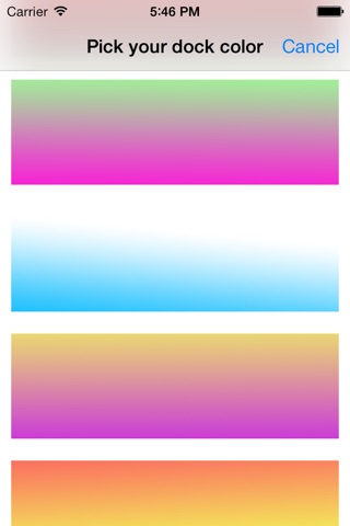 Gloria Wallpaper Overlays to Color the Dock Bar's background design screenshot 2