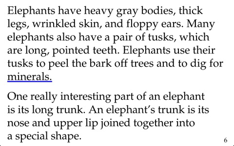 Elephants - LAZ Reader [Level N–second grade] screenshot 2