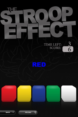 The Stroop Effect screenshot 2