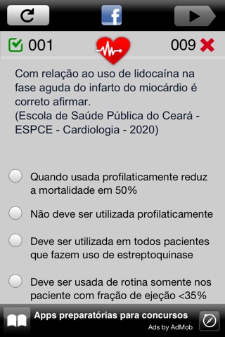 Prova de Cardiologia Lite screenshot 2