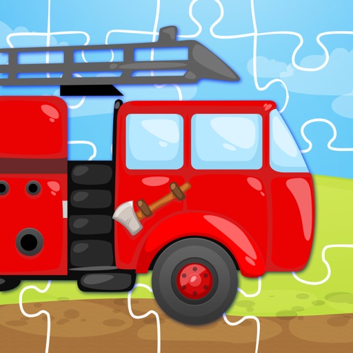 Trucks and Things That Go Jigsaw Puzzle - Preschool and Kindergarten Educational Cars and Vehicles Learning Shape Puzzle Adventure Game for Toddler Kids Explorers Icon
