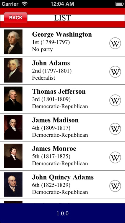 Memorize U.S. Presidents
