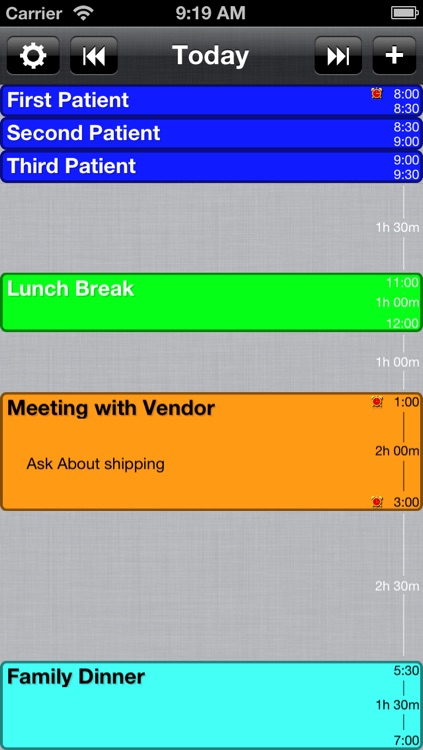 Today - Daily Schedule