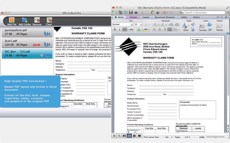 PDF to Word Pro thumbnail 2