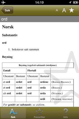 NO Norsk Bokmål Ordbok screenshot 2