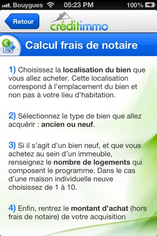 Calculer frais de Notaire screenshot 2