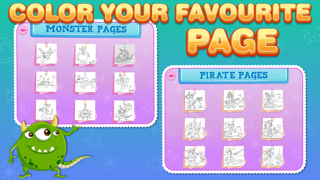 How to cancel & delete Coloring Bundle for Kids Free : Educational learning app with beautiful pages of Monsters, Pirates, Birthday and Fruits from iphone & ipad 4