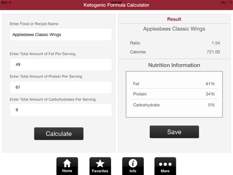 Ketogenic Diet Calculator. screenshot 2