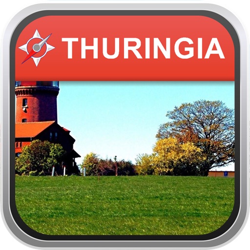 Offline Map Thuringia, German: City Navigator Maps