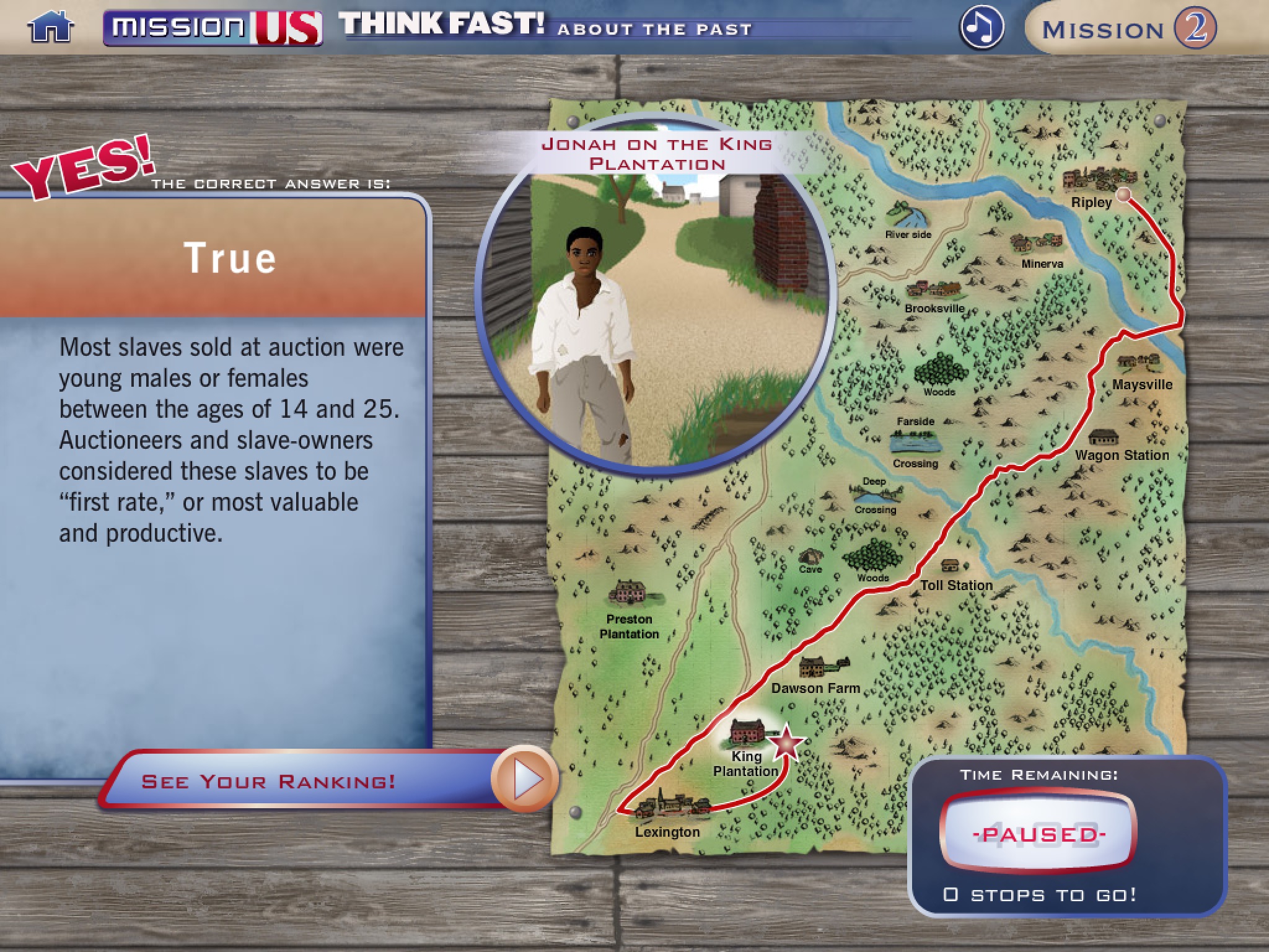 Mission US: Think Fast! About the Past screenshot 4