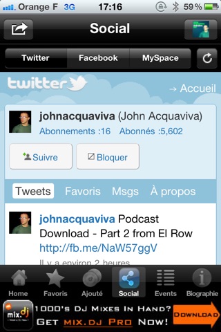 John Acquaviva by mix.dj screenshot 4