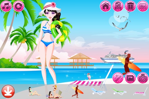 Beach Fashion Lite - Dress up and Makeup Game screenshot 4