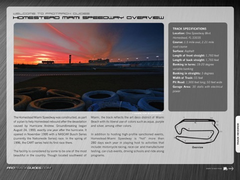 Homestead Miami Speedway Track Overview screenshot 2