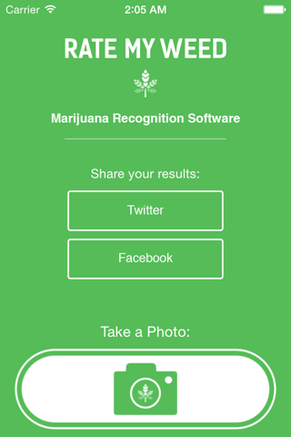 Rate My Weed - The First Ever Marijuana Recognition Software screenshot 2