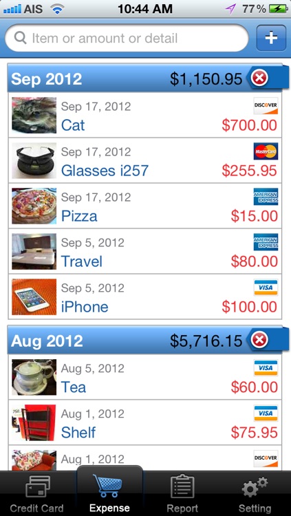 CreditCard Expense