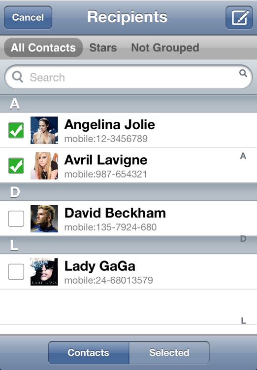 Independent Contacts Free screenshot-4