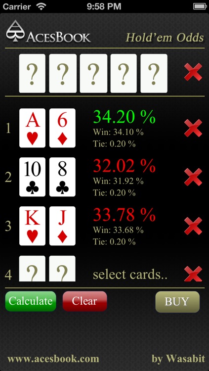 Hold'em Odds Lite screenshot-3