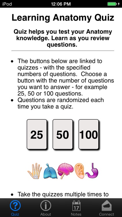 Learning Anatomy Quiz