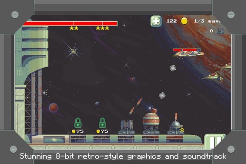 Space Defense Free TD – Retro Pixel Graphics Arcade Space Shooting Game screenshot 3