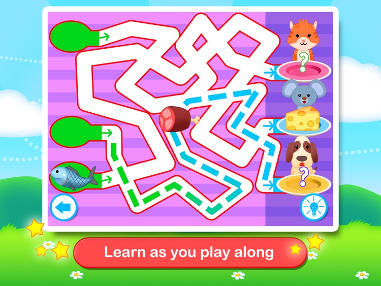 Toddler Maze 123 Free - Fun learning with Children animated puzzle game
