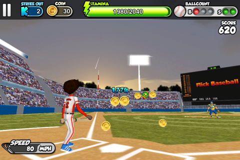 Flick baseball screenshot 4