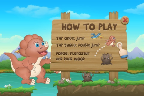 Baby Dino Run Free - Dinosaur Running Kids Game screenshot 4