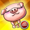 Children's logic game - Happy pig