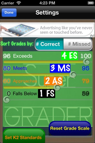DCs iSuper Grader (A+ 123 Easy Simple Grading Calculator) screenshot 4