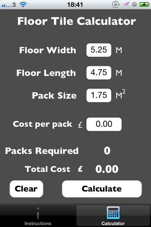 Floor Tile Calculator