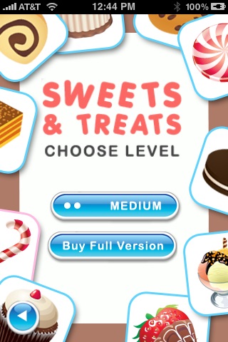 Educational Sweets and Treats Memory Game - Free screenshot 4