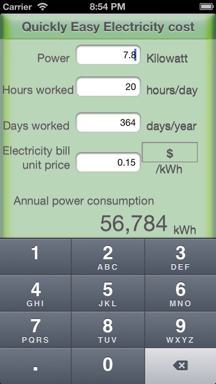 KiloWatt quickly easy Calculator screenshot-3