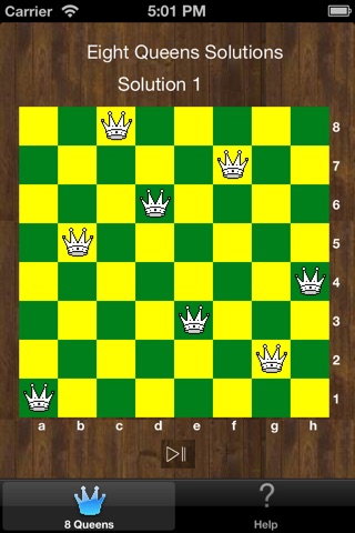 Eight Queens Puzzle and Solutions screenshot 2