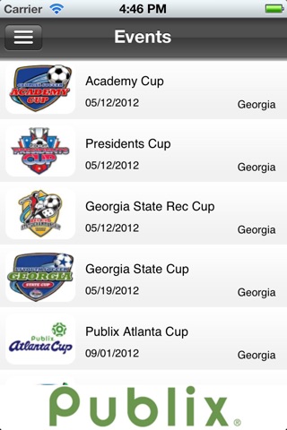 Georgia Soccer Tournaments screenshot 3