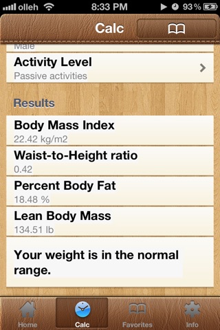 BodyFat Calorie Calculator FREE screenshot 2