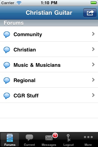 Christian Guitar Forum screenshot 2