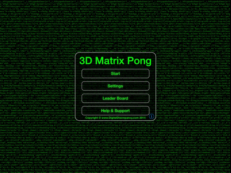 3D Matrix Pong