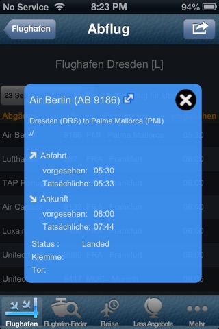 Dresden Airport + Flight Tracker (DRS) screenshot 2
