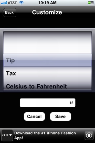Cute Free Calculator - Tip, Tax, Convert Units screenshot 2