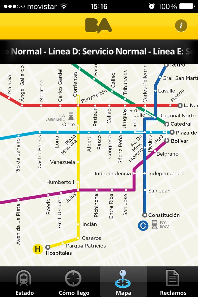 BA Subte screenshot 3